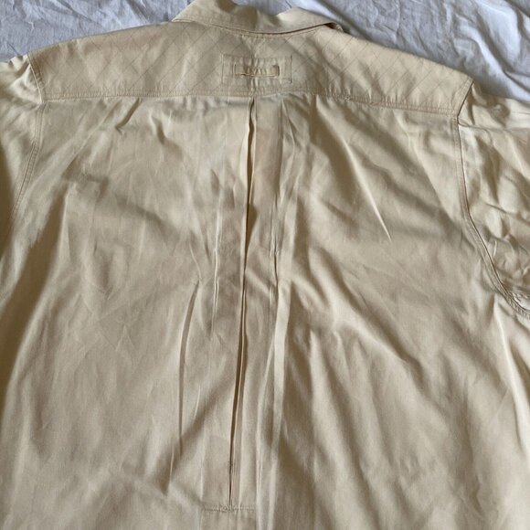 Orvis Mens Beige Long Sleeve Button-Up Shirt Utility Pockets Size L Hunting 100% - Picture 11 of 12